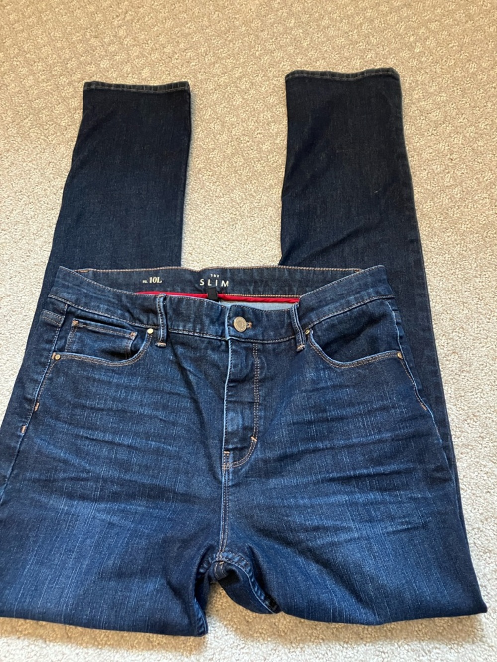 White House Black Market Women's Skinny Jeans in Dark Blue Denim